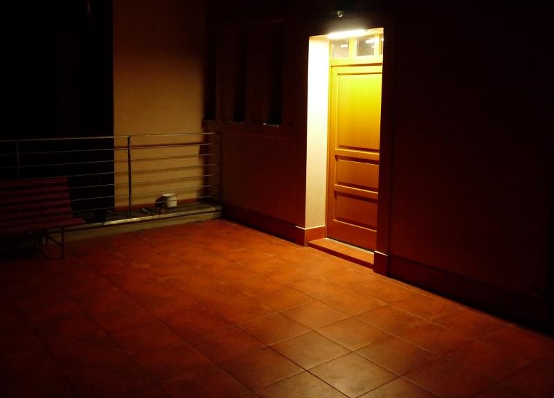 osvětlení dveří na terase