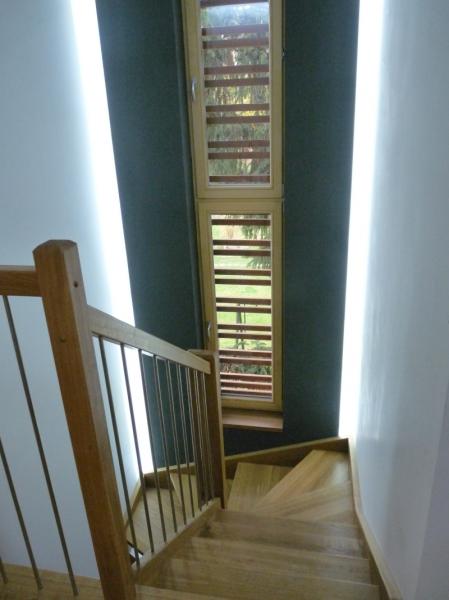 lineární osvětlení schodiště